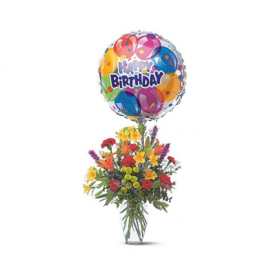 Mixed Bouquet with a Balloon